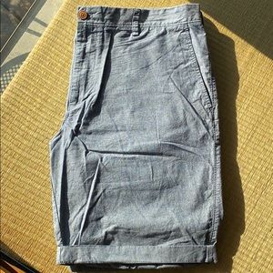 J. Crew Men’s Chambray Rivington Shorts 40w